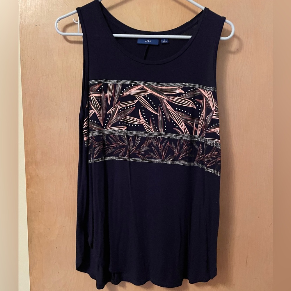 🍁3 for $15🍁 Apt. 9 Navy Sleeveless Tank
